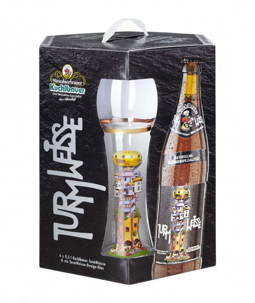 Kuchlbauer Turmweisse + Glas 6 x 0,5l