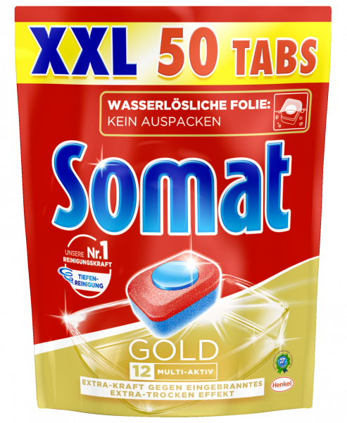 Somat 12 Gold XXL 50 Tabs rundlich