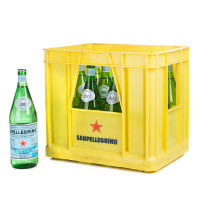 San Pellegrino Mineralwasser in der 1l Glasflasche San Pellegrino Mineralwasser in der 1l Glasflasche
