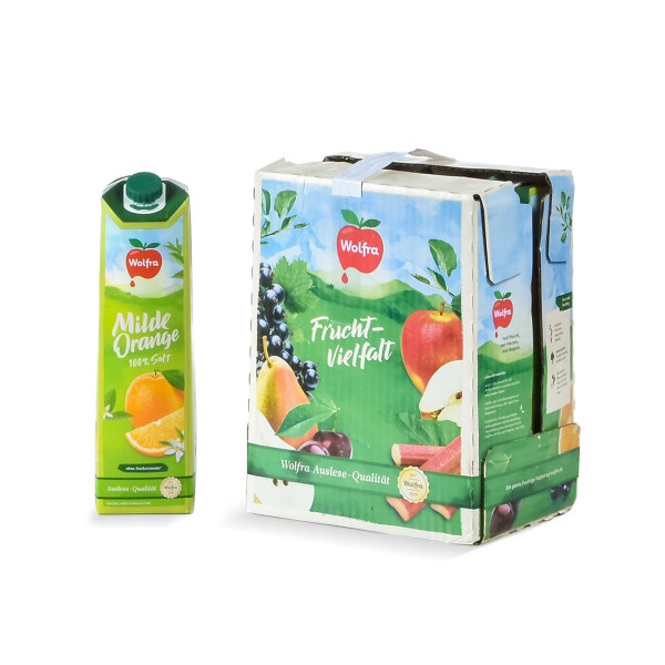 Wolfra milde Orange Tetrapak 6 x 1l