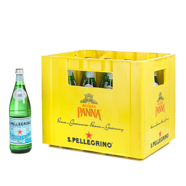 San Pellegrino Mineralwasser in der 0,75l PET Flasche