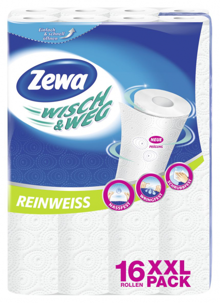 Zewa Wisch & Weg Reinweiß 2 lagig