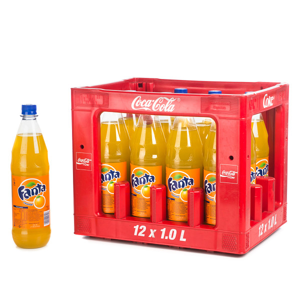 Fanta Orange in der 1l PET Flasche