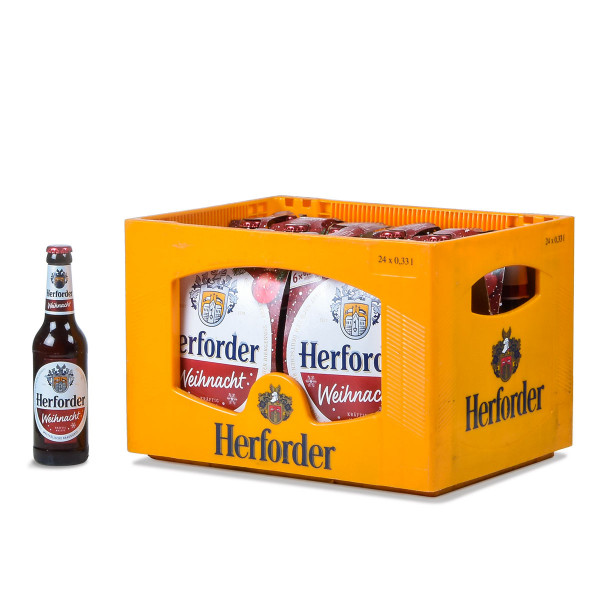 Herforder Weihnachtsbier 24 x 0,33l Glas