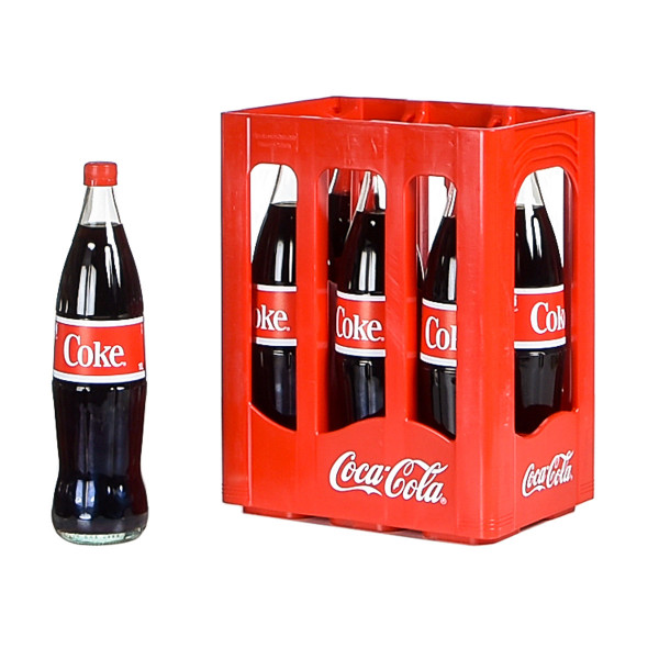 Coca Cola 6 x 1l Glas