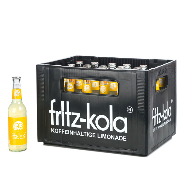 Fritz-Kola Zitronenlimonade in der 0,33l Glasflasche