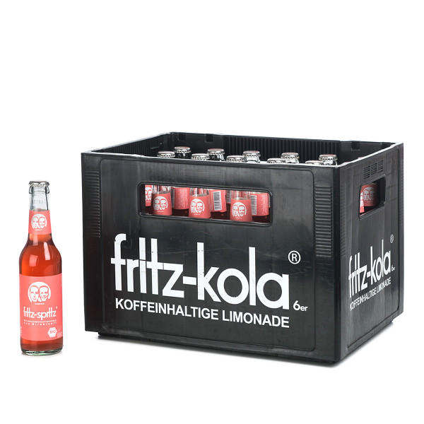 Fritz-Kola Bio-Rhabarberschorle in der 0,33l Glasflasche