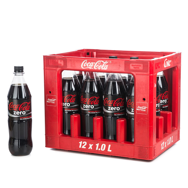 Coca Cola Zero in der 1l PET Flasche