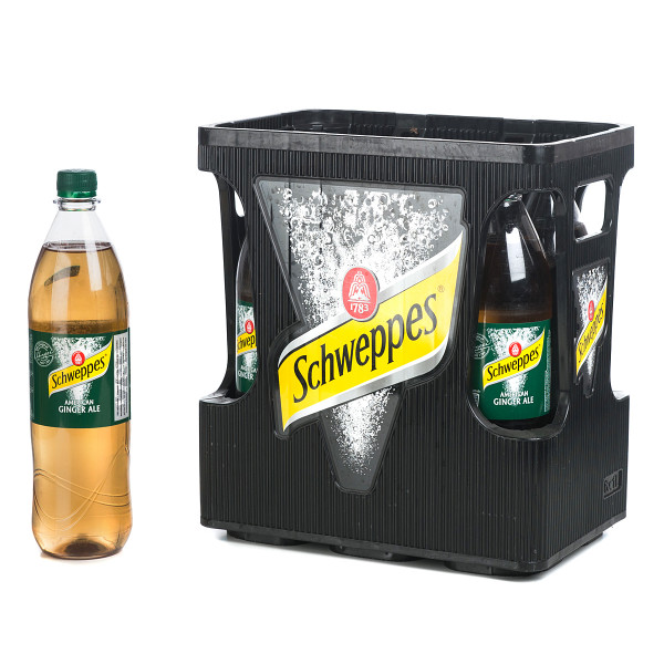 Schweppes American Ginger Ale 6 x 1l
