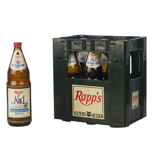 Rapp's No. 1 Apfelwein alkoholfrei 6 x 1l