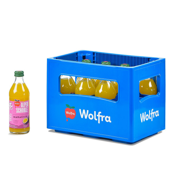 Wolfra Alpenschorle Maracuja 11 x 0,33l