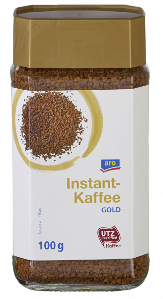 aro UTZ Instant Kaffee Gold - 100 g Tiegel