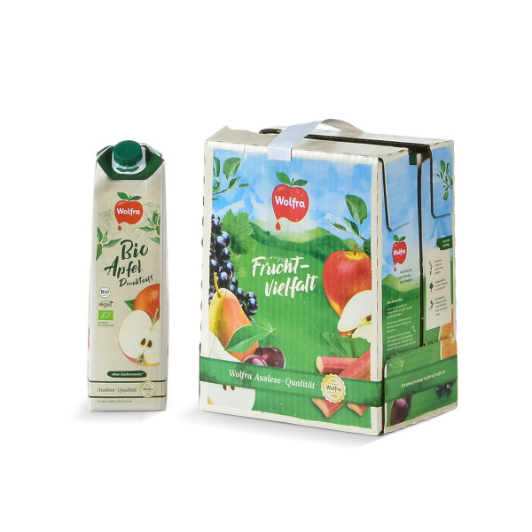 Wolfra Bio Apfel trüb Tetrapak 6 x 1l