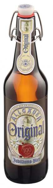 Allgäuer Brauhaus Original 100 Jahre Jubiläumsbier Bügelflasche 20 x 0,5l