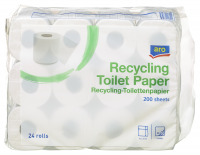 aro Recycling Toilettenpapier Weiß 2 lagig aro Recycling Toilettenpapier Weiß 2 lagig
