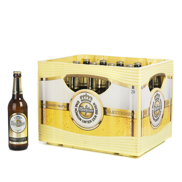 Warsteiner Pilsener in der 0,5l Glasflasche