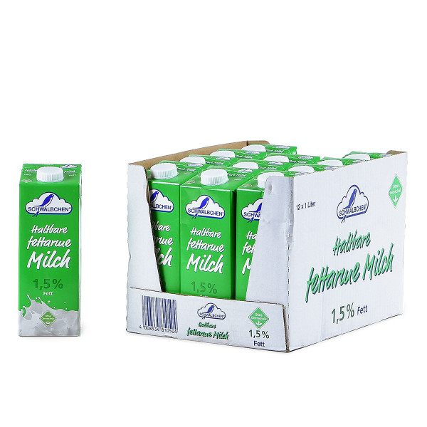 Schwälbchen H-Milch 1,5% 12 x 1l
