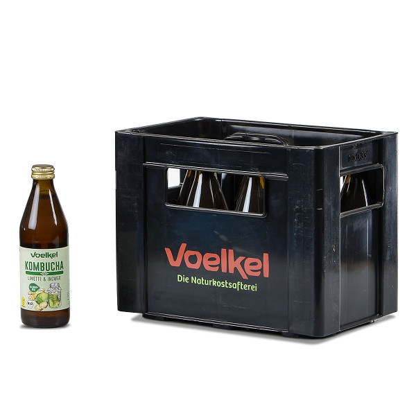 Voelkel Kombucha Limette Ingwer 10 x 0,33l