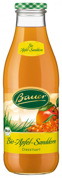 Bauer Bio-Apfel-Sanddornsaft 6 x 0,98l