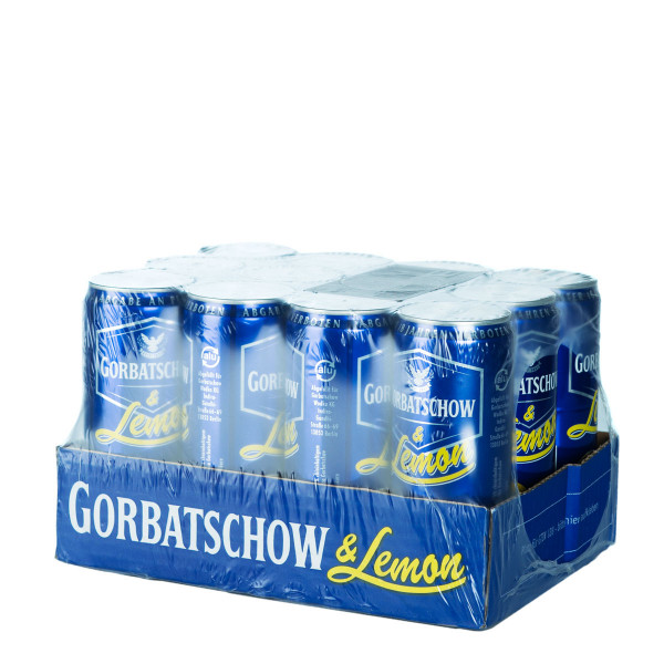 Gorbatschow & Lemon Wodka Mix Dose 12 x 0,33l