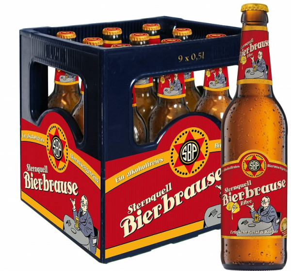 Sternquell Bierbrause Zitro alkoholfrei 9 x 0,5l