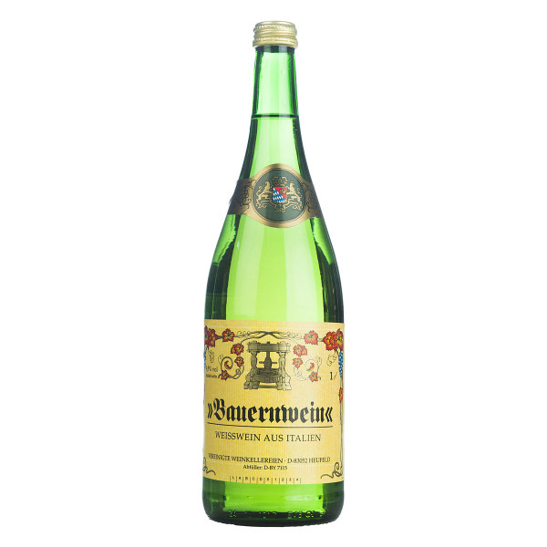 Bauernwein Weiß, ital. Tafelwein 1l