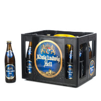 König Ludwig Hell in der 0,5l Glasflasche König Ludwig Hell in der 0,5l Glasflasche