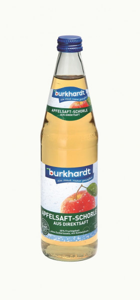 Burkhard Apfelsaft-Schorle aus Direktsaft 10 x 0,5l