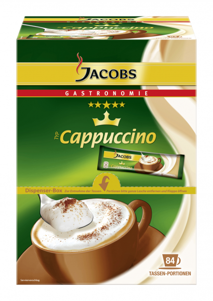 Jacobs Cappuccino Löslicher Kaffee Tassenportionen - 1 x 500 g Schachtel