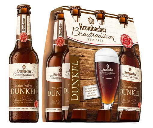 Krombacher Brautradition Naturtrübes Dunkel 6 x 0,33l