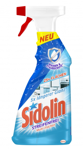 Sidolin Glasreiniger Multi-Flächen flüssig - 10 x 500 ml Flaschen