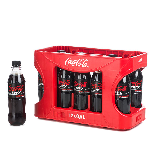 Coca Cola Zero in der 0,5l PET Flasche