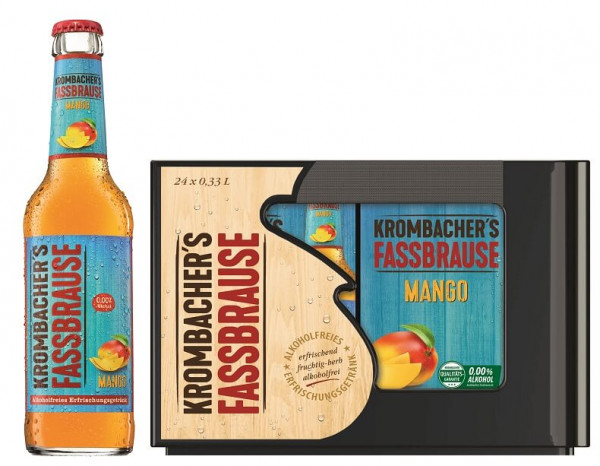 Krombacher Fassbrause Mango 24 x 0,33l