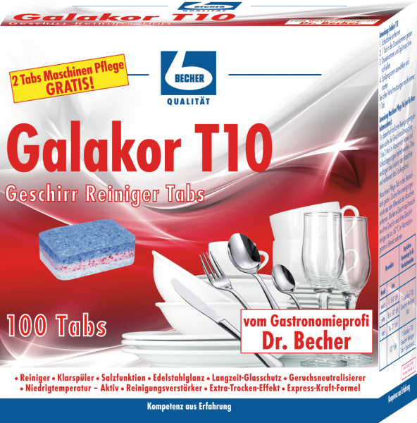Dr. Becher Galakor T10 Geschirrreiniger fest, Tabs