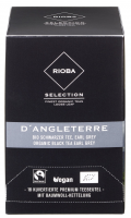 Rioba Bio Fairtrade D' Angleterre Bio Schwarzer Tee Earl Grey Teebeutel vegan - 1 x 60 g Faltschachtel Rioba Bio Fairtrade D' Angleterre Bio Schwarzer Tee Earl Grey Teebeutel vegan - 1 x 60 g Faltschachtel