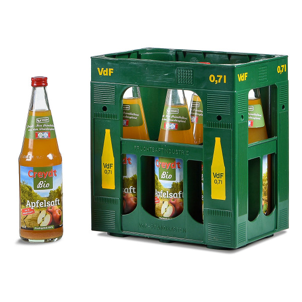 Creydt Bio Apfelsaft trüb Direksaft 6 x 0,7l