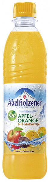 Adelholzener Bio Apfel-Orange mit Maracuja 18 x 0,5l