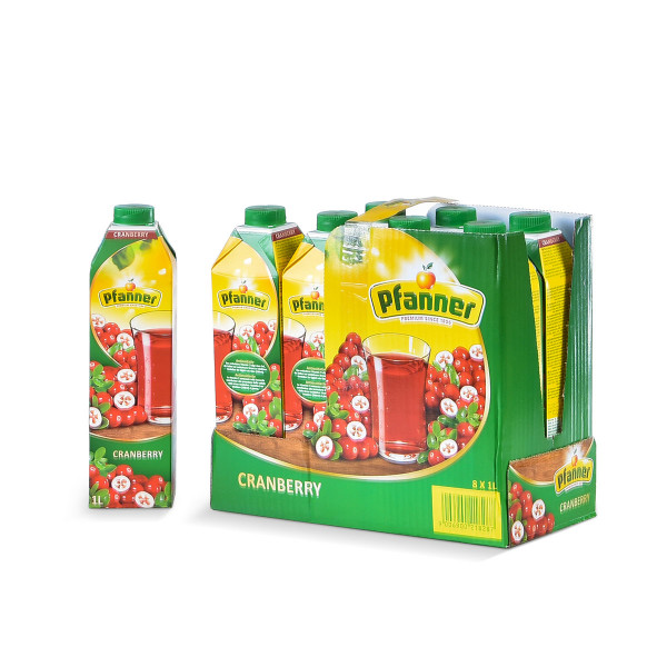 Pfanner Cranberry 8 x 1l