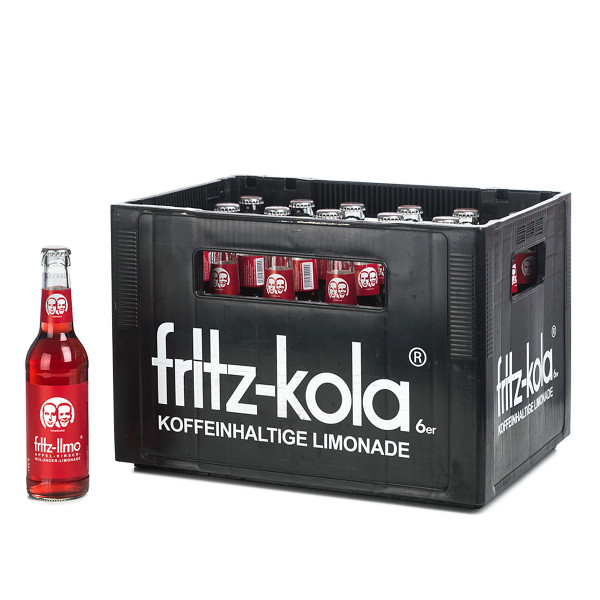 Fritz-Kola Apfel Kirsch Holunder in der 0,33l Glasflasche