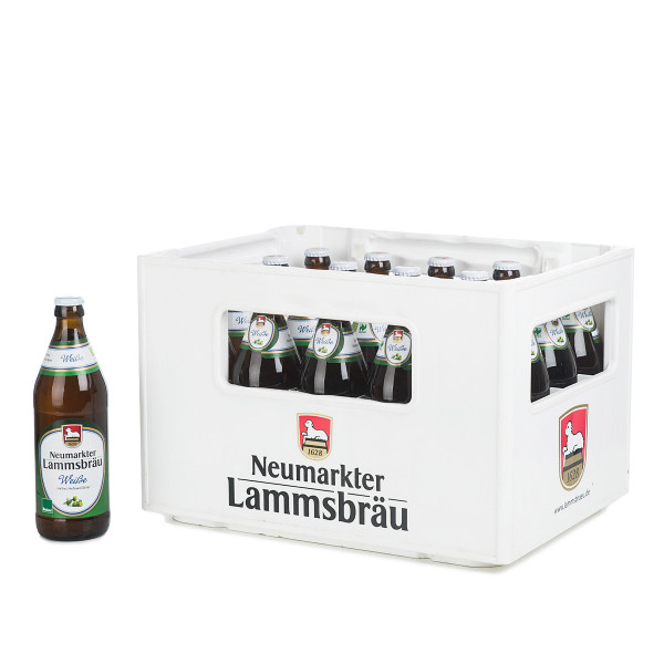 Lammsbräu Helle Weiße in der 0,5l Glasflasche