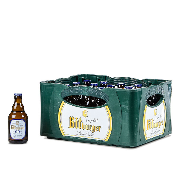 Bitburger 0,0 % Pils alkoholfrei 20 x 0,33l