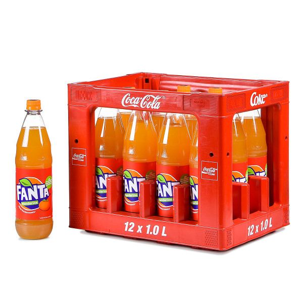 Fanta Mandarine ohne Zucker 12 x 1l