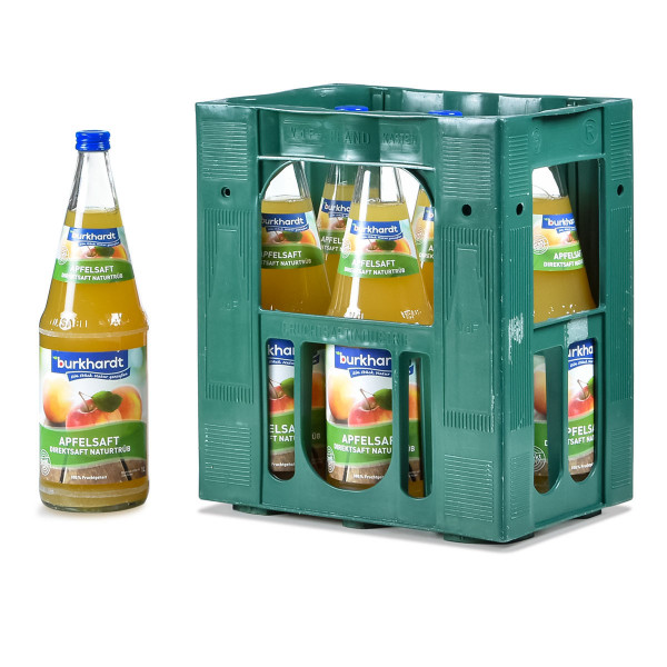 Burkhardt Bio-Apfel Direktsaft naturtrüb 6 x 1l