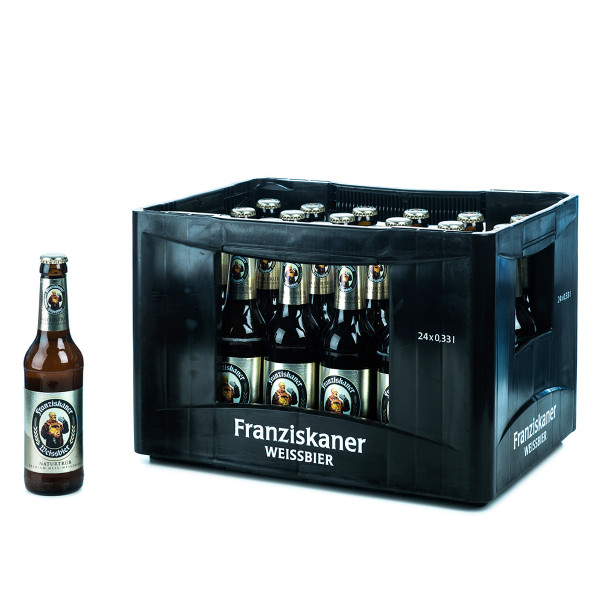 Franziskaner Hefe-Weißbier Hell 24 x 0,33l