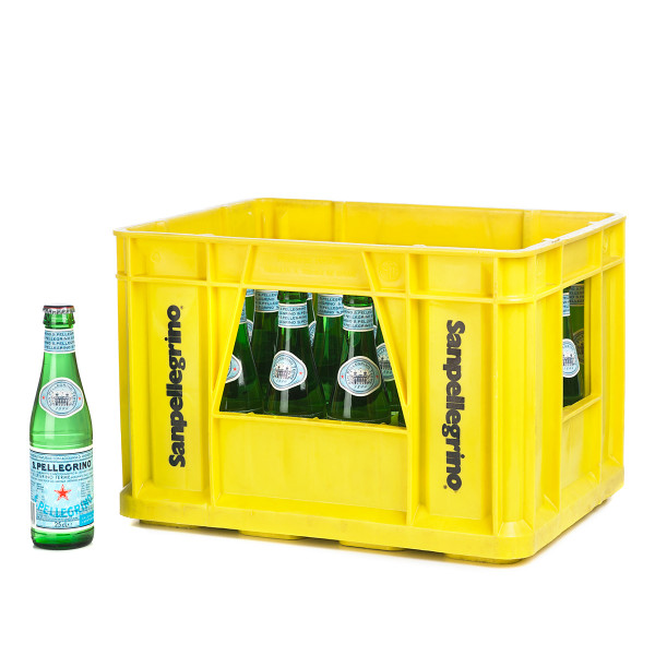 San Pellegrino Mineralwasser in der 0,25l Glasflasche