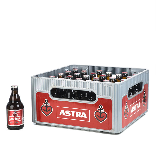 Astra Rotlicht in der 0,33l Glasflasche