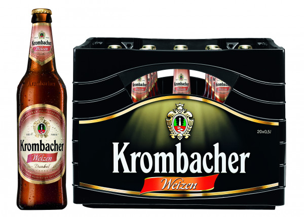 Krombacher Hefe Weizen Dunkel 20 x 0,5l