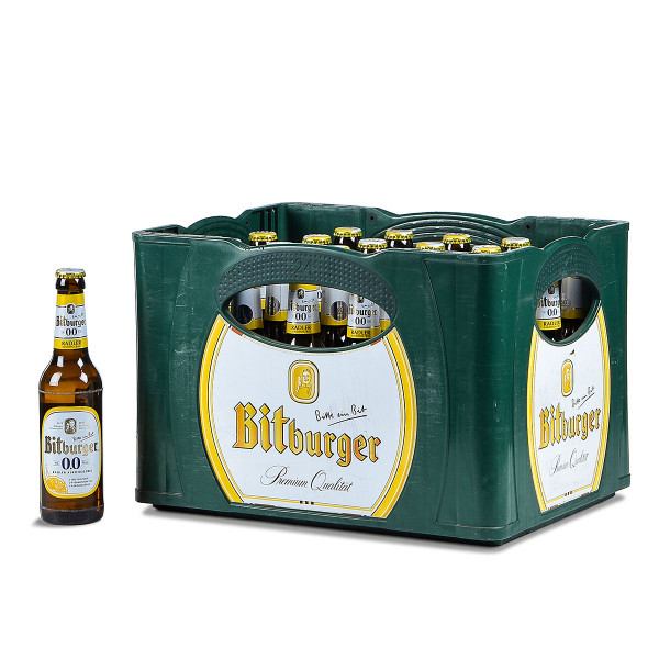 Bitburger 0,0 % Radler alkoholfrei 20 x 0,33l