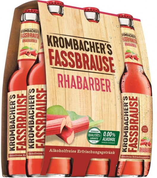 Krombacher Fassbrause Rhabarber 6 x 0,33l