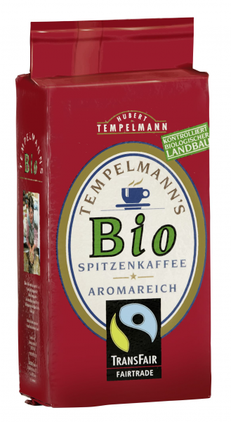 Tempelmann Bio Fairtrade Spitzenkaffee - 500 g Packung